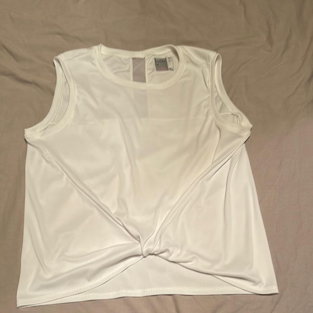 Lucky in Love White Sleeveless Top